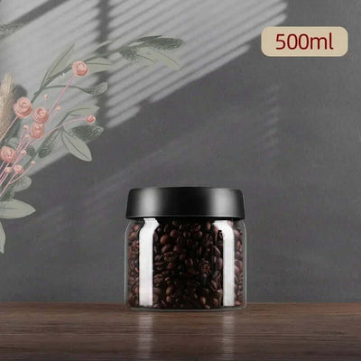 Glass Coffee Bean Container – Airtight Aroma Preservation Jar