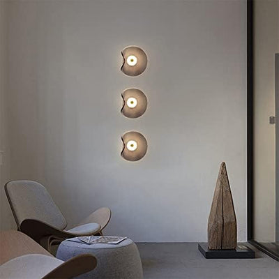 GlowStyle Modern LED Wall Lamp with Amber Glass Shade
