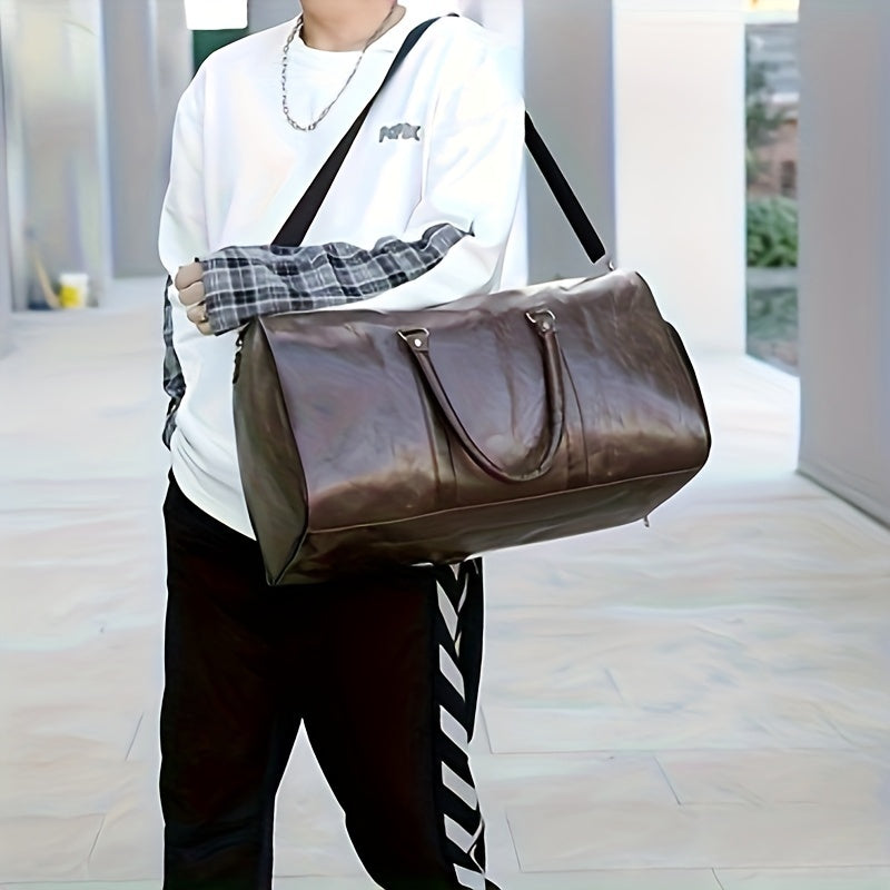 Voyager's Haven Deluxe Leather Retro Travel Bag