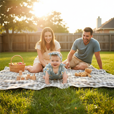 Baby Girl Ruffle Sleeveless Romper & Headband Summer Set