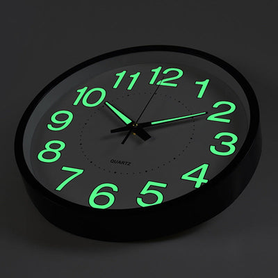 Silent LED Wall Clock 12" for Classroom