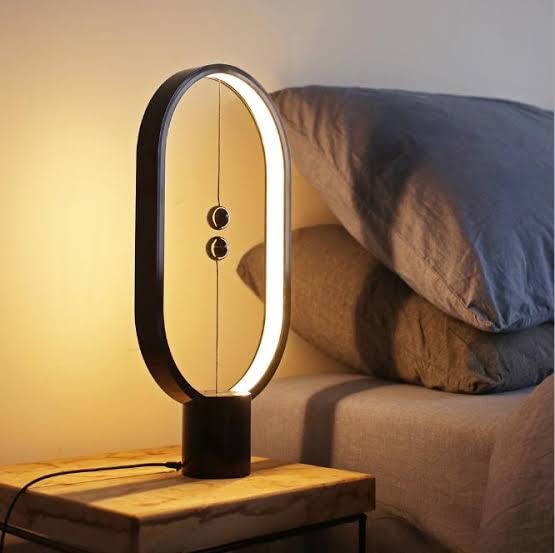 Wood LED Table Lamp with Magnetic Switch