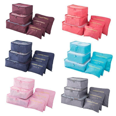 6-Piece Luggage Packing Cubes Travel Set