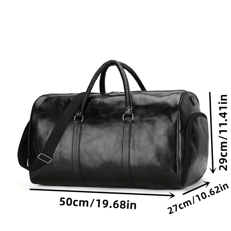 Voyager's Haven Deluxe Leather Retro Travel Bag
