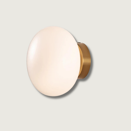 GoldAura – Elegant Wall and Ceiling Lamp with Brass Detailing