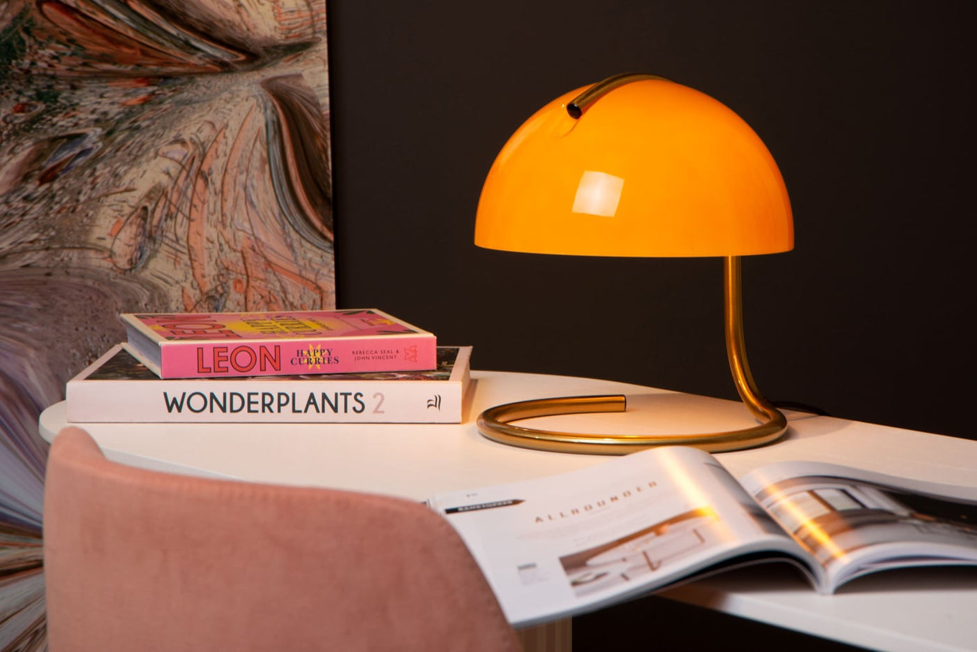 Bauhaus Style Glass LED Table Lamp