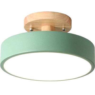 Modern Wood LED Ceiling Light with Dimmable Function