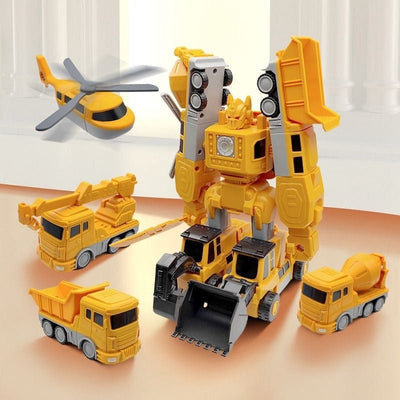 Magnetic Transformable Car Toy for Kids – Creative Building Fun