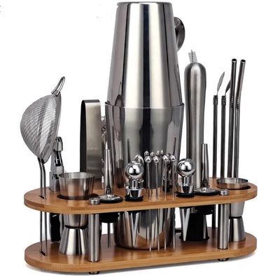 Professional 23-Piece Bartender Cocktail Shaker Set