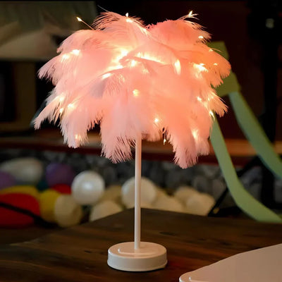 LumaPalm Feather Palm Tree Lamp