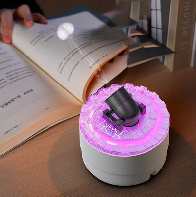 Lava Cannon Humidifier Aroma Diffuser with Mist Night Light