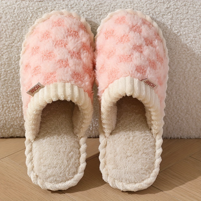 Closed-Toe Winter Slippers – Soft Fleece Lined Indoor Shoes
