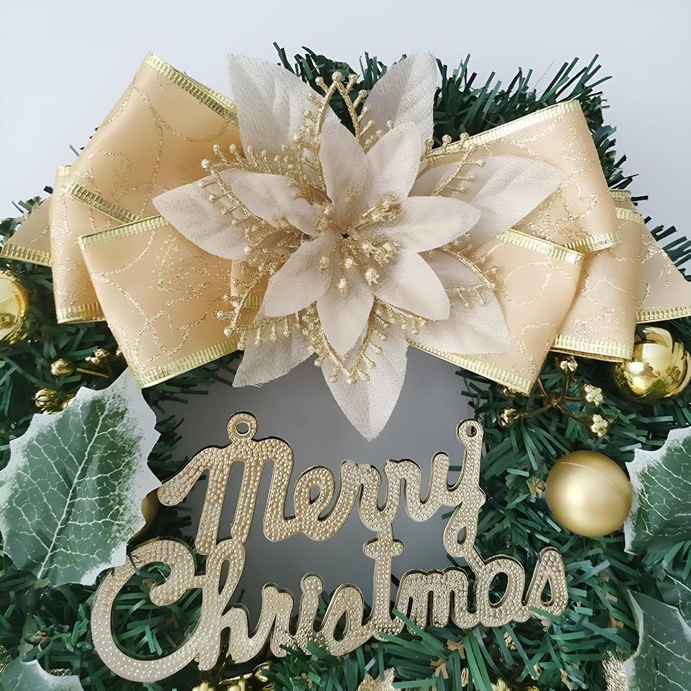 Holiday Harmony Merry Christmas Wreath for Home Decor