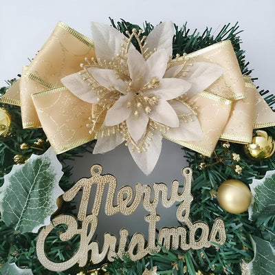 Holiday Harmony Merry Christmas Wreath for Home Decor