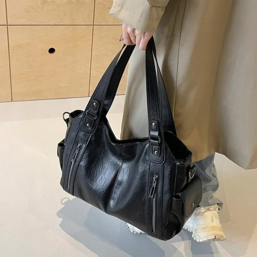 Women’s Classic Multi-Compartment Shoulder Bag – Alma