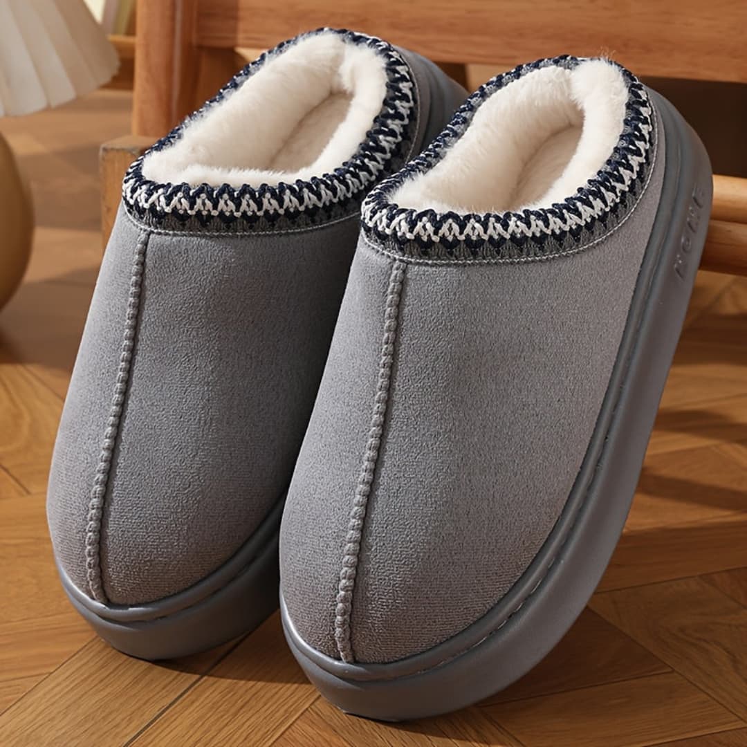 Women’s Winter Slippers – Plush Lined with Non-Slip Sole