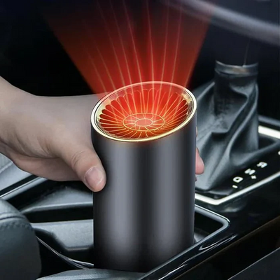 Fast Heating Cup-Shaped Car Warm Air Blower - Adjustable Fast Heating & Cooling, 360 Degree Rotatable Plug, Suitable for Car, SUV, RV, and Truck