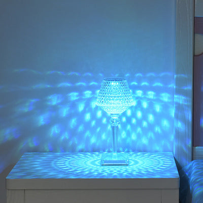 Rechargeable Crystal Lampshade Touch LED Lamp