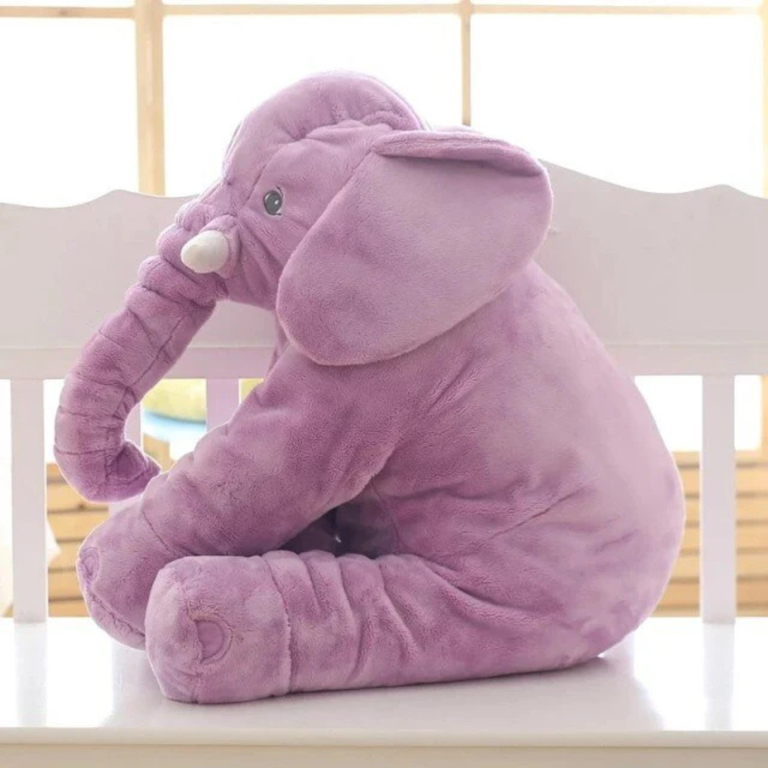 SnuggleTrunk Soft Plush Elephant Cuddle Cushion