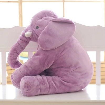 SnuggleTrunk Soft Plush Elephant Cuddle Cushion