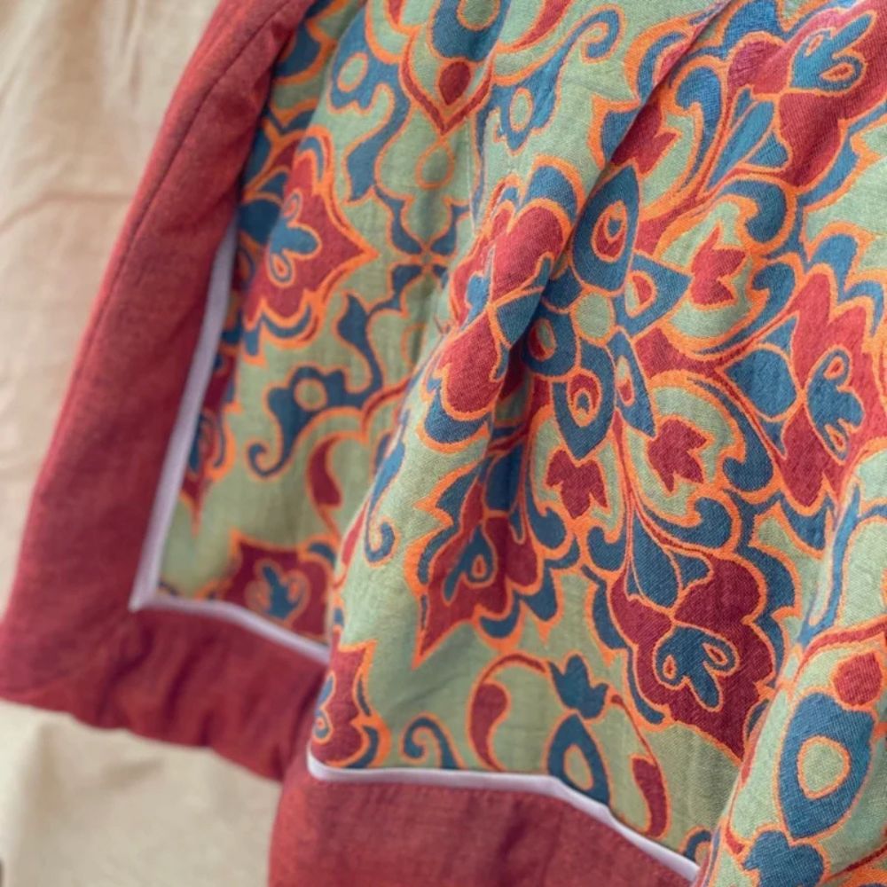 Heritage Floral Cotton Gauze Summer Blanket