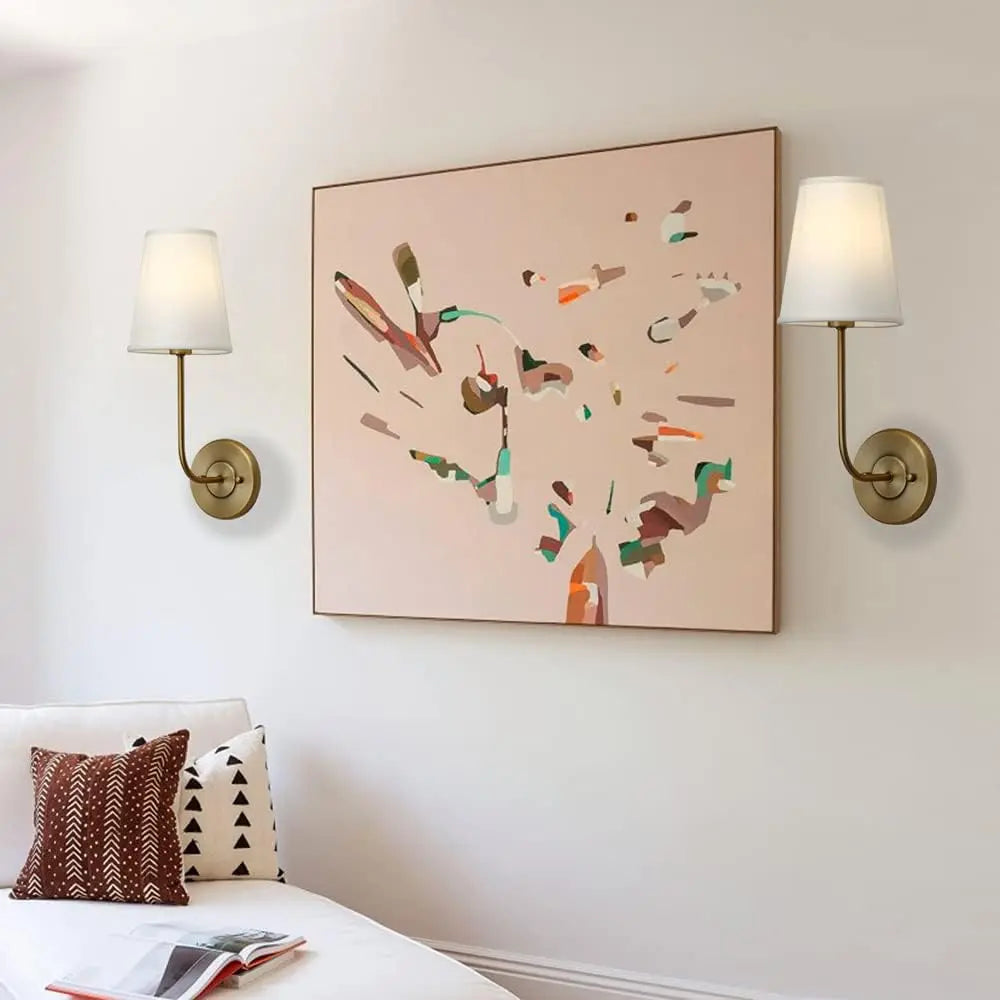 WeaveGlow – Modern Wall Lamp Featuring Woven Metal and Soft Fabric
