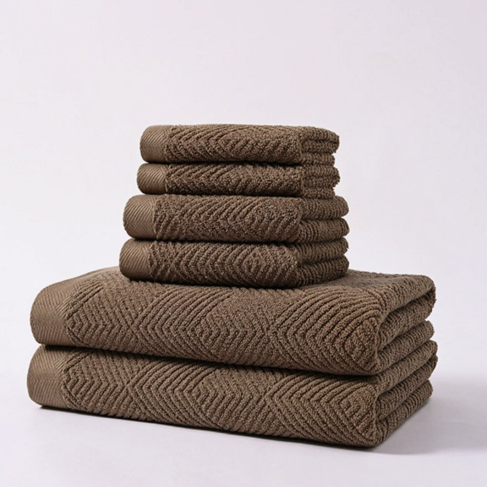 6-Piece Cotton Towel Set – Soft & Absorbent