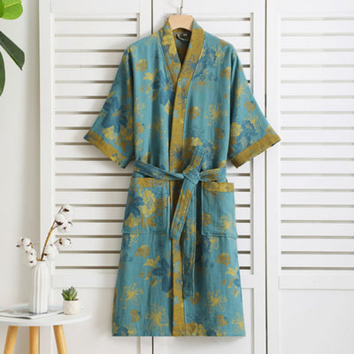 Soft Printed Cotton Bathrobe for Women
