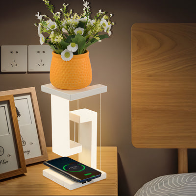 Levitating LED Table Lamp with Wireless Charging