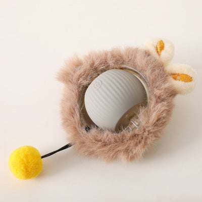 Interactive Rolling Ball Toy with Tail for Dogs