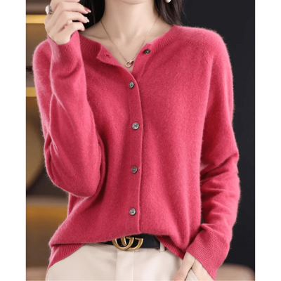 Women’s Short Knit Button Down Cardigan
