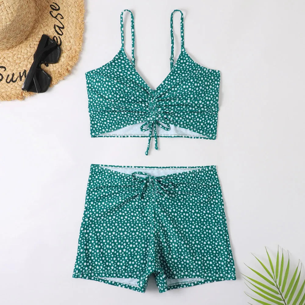 Women’s Floral High-Waist Bikini Set