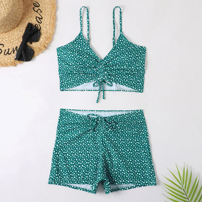 Women’s Floral High-Waist Bikini Set