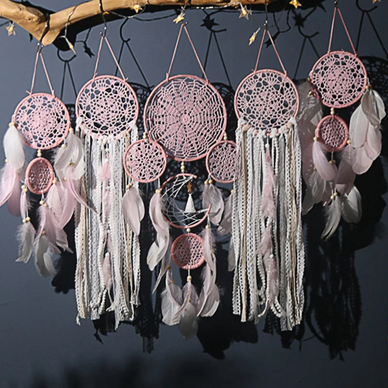 Bohemian Dreamcatcher Wall Hanging Set, 5 Pieces