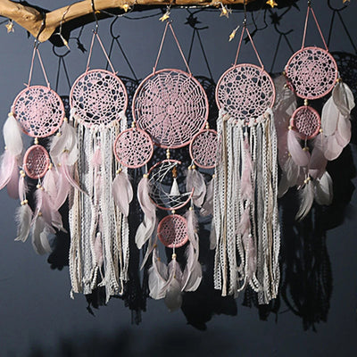 Bohemian Dreamcatcher Wall Hanging Set, 5 Pieces
