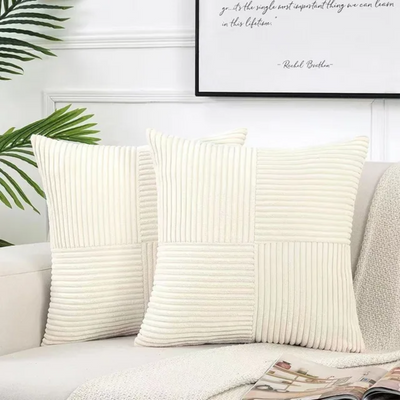 Plush Throw Pillow with Hidden Zipper