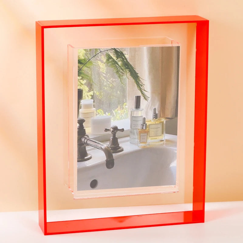 Clarity II Acrylic Modern Color Photo Frame