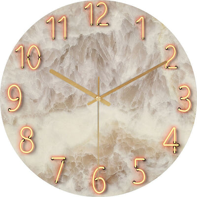 Modern Wooden Wall Clock with Silent Mechanism