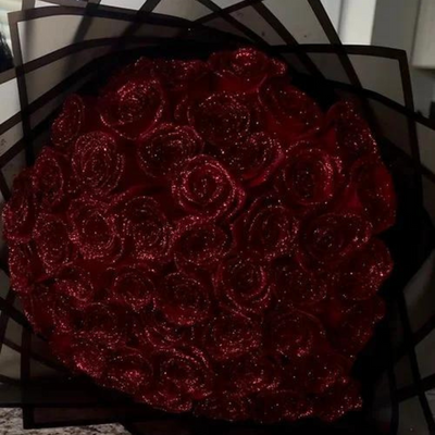 Glass Rose with LED Light in Dome for Romantic Gift