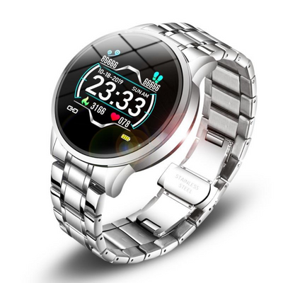 Classic Smartwatch with Fitness and Notification Tracking