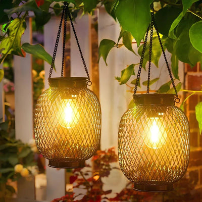 Sunny Garden Solar Lantern – Waterproof LED Outdoor Light with Auto Sensor
