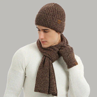 Tough Winter Set – Warm Hat, Scarf & Gloves