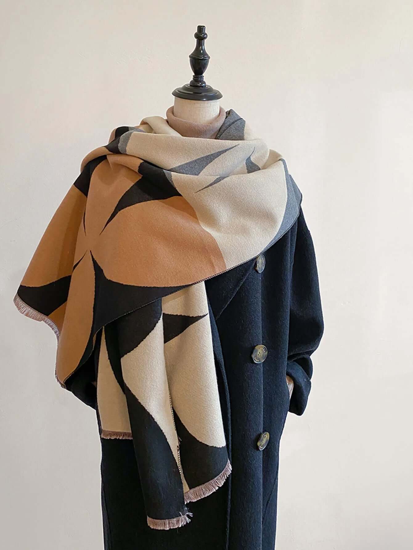 Women’s Reversible Winter Scarf – Soft & Warm Wrap