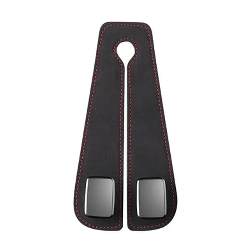 Car Seat Back Double Hook with Phone Holder – PU Leather Organizer