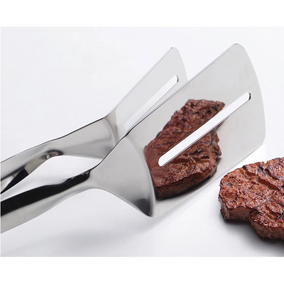 Stainless Steel Double-Sided Cooking Spatula Clamp Tool