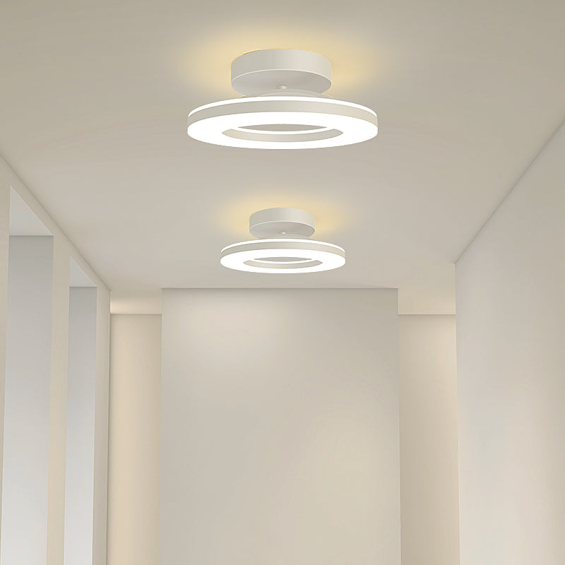ZAYNO Black LED Ceiling Light – Modern Flush Mount