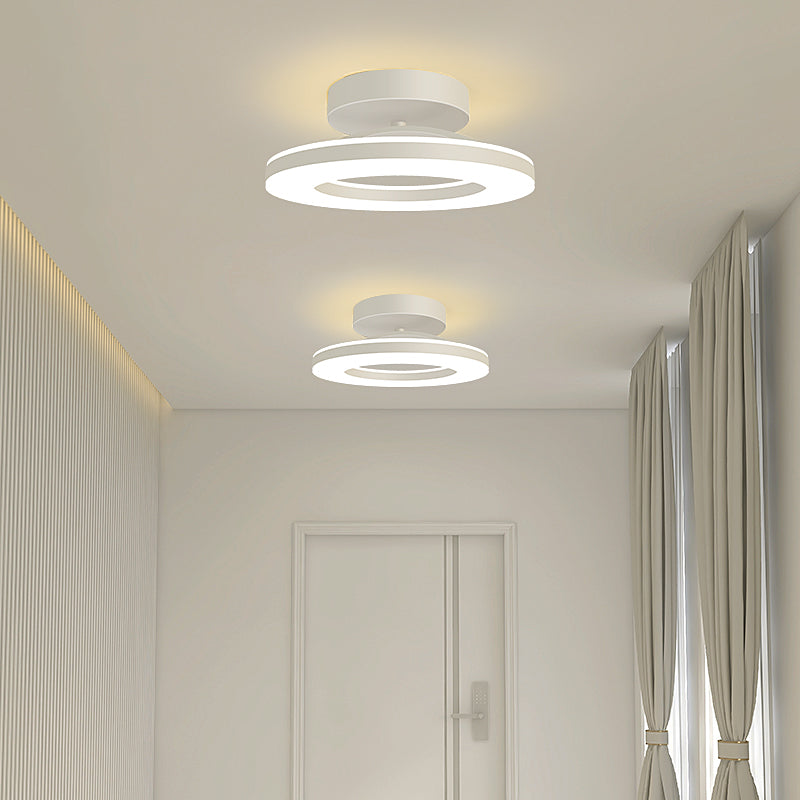 ZAYNO Black LED Ceiling Light – Modern Flush Mount