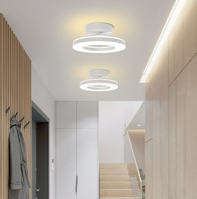 ZAYNO Black LED Ceiling Light – Modern Flush Mount