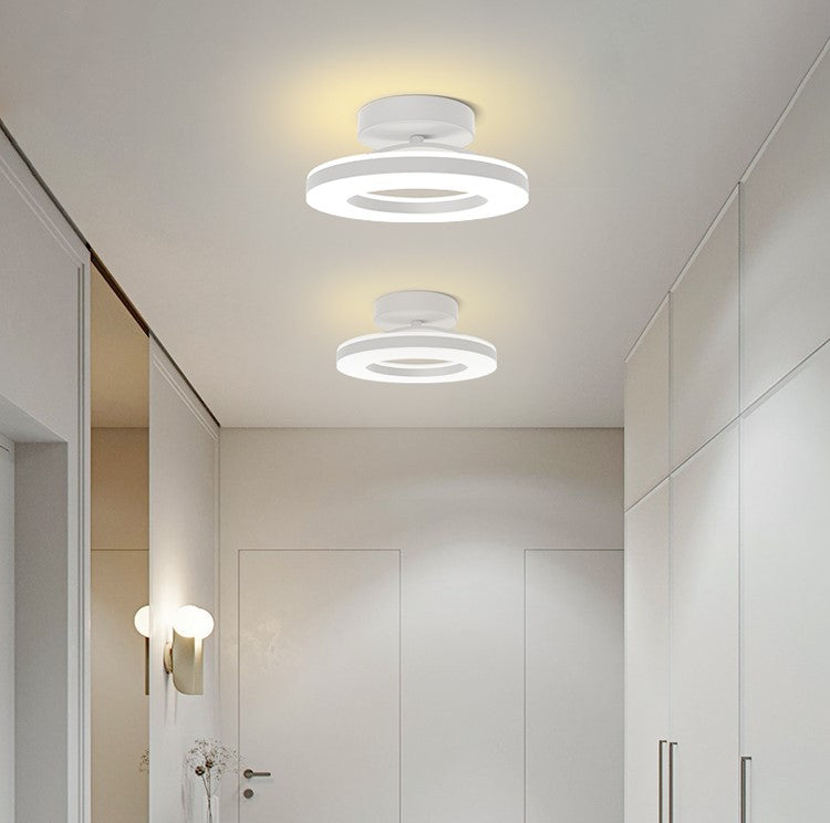 ZAYNO Black LED Ceiling Light – Modern Flush Mount