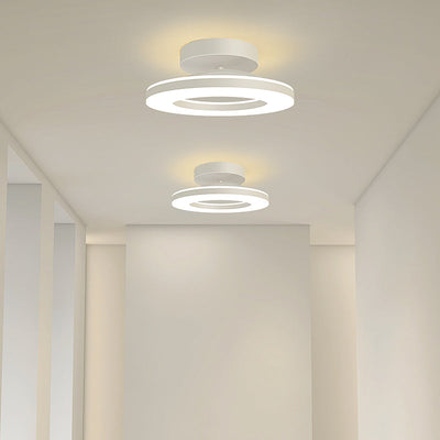 ZAYNO Black LED Ceiling Light – Modern Flush Mount